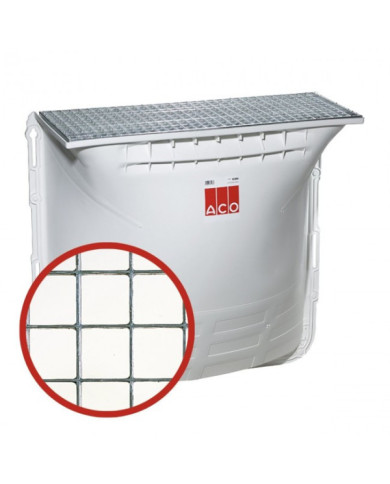 Cours anglaise à grille pour fenêtre 80x60 cm - usage piéton ACO