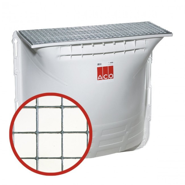 Cours anglaise à grille pour fenêtre 80x60 cm - usage piéton ACO