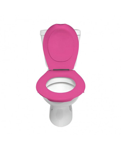 Lunette et abattant WC clipsable - Rose PAPADO
