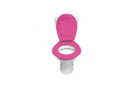 Lunette et abattant WC clipsable - Rose PAPADO