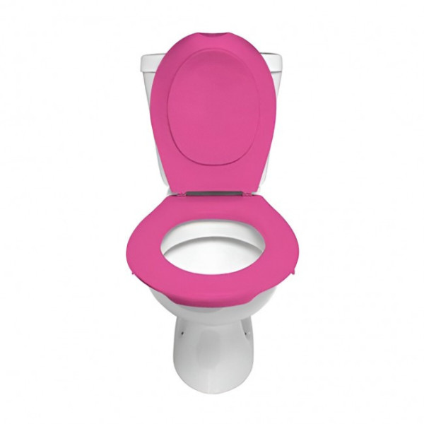 Lunette et abattant WC clipsable - Rose PAPADO