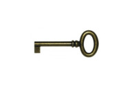 Clé de meuble ajustable en laiton ou zamak - anneau oval - Regence CADAP
