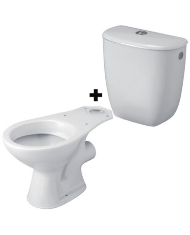 Pack WC à poser - cuvette et réservoir NF - Bastia GEBERIT