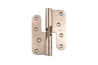 Paumelle à hélice - menuiserie bois - inox - montante - 100x86 mm ARGENTA