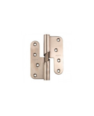 Paumelle à hélice - menuiserie bois - inox - montante - 100x86 mm ARGENTA