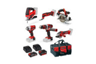 Pack 6 machines 18V + batteries + sac de transport EINHELL