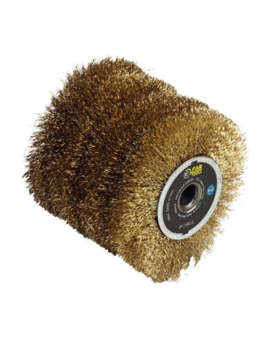 Brosse fil laitonnée 0,3 mm - rénovateur REX 120-200 - décapage léger FARTOOLS