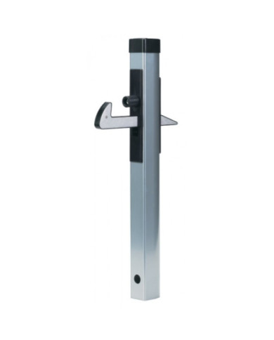Arrêt de portail - à sceller - aluminium - crochet réglable en hauteur LOCINOX