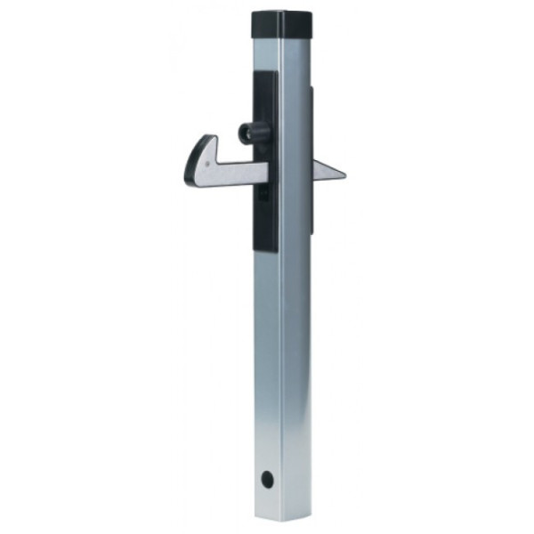 Arrêt de portail - à sceller - aluminium - crochet réglable en hauteur LOCINOX