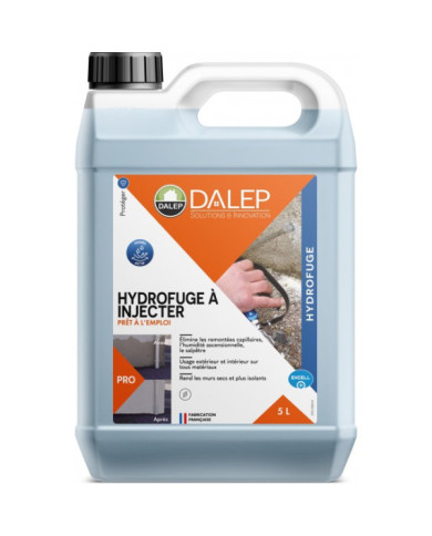 Hydrofuge à injecter - contre l'humidité ascensionnelle – professionnel DALEP