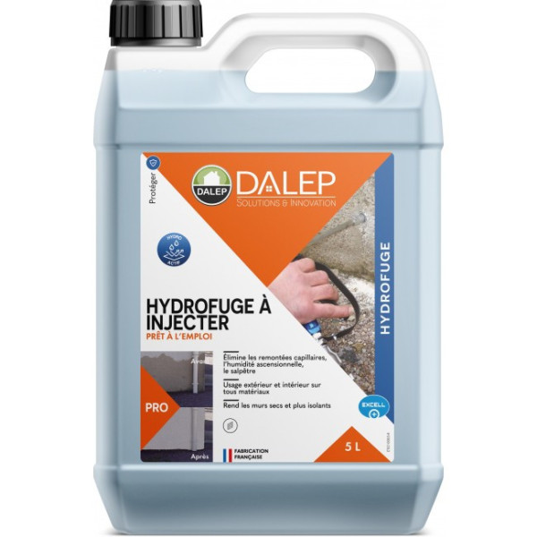 Hydrofuge à injecter - contre l'humidité ascensionnelle – professionnel DALEP