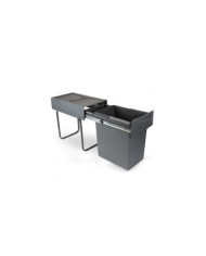 Poubelle coulissante - amovible - 1 bac 20 litres EMUCA