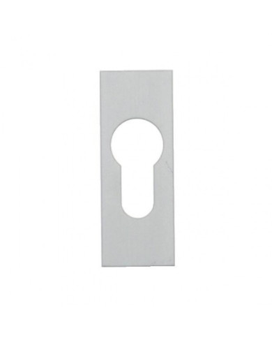 Entrée de cylindre pour porte - aluminium - autocollante - 3 mm ARGENTA