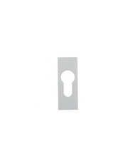 Entrée de cylindre pour porte - aluminium - autocollante - 3 mm ARGENTA