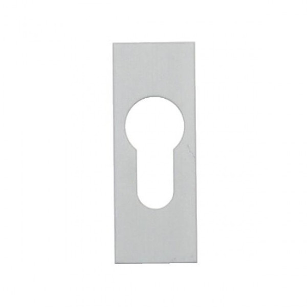 Entrée de cylindre pour porte - aluminium - autocollante - 3 mm ARGENTA