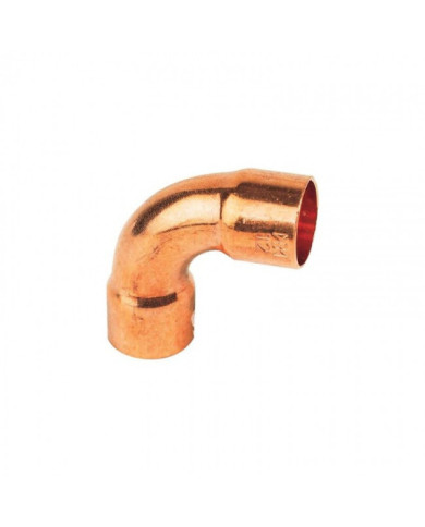Courbe cuivre 90° grand rayon femelle / femelle à souder BRICOZOR