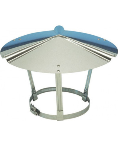 Chapeau chinois inox pour tubage flexible TEN