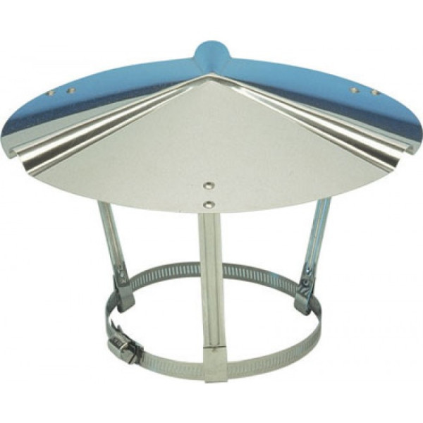 Chapeau chinois inox pour tubage flexible TEN