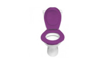Lunette et abattant WC clipsable - Violet PAPADO