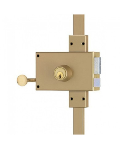 Serrure en applique horizontale - 3 points - cylindre rond - Vega JPM