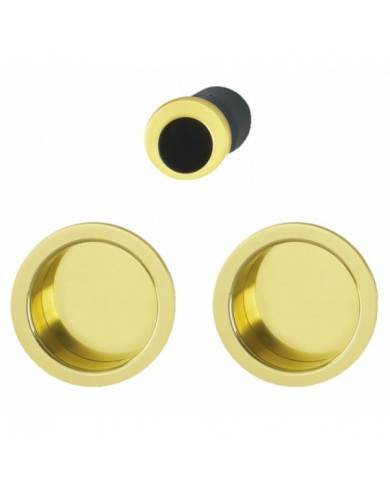 Poignée porte coulissante rosace ronde - set de tirage - 4920 HOPPE