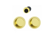 Poignée porte coulissante rosace ronde - set de tirage - 4920 HOPPE