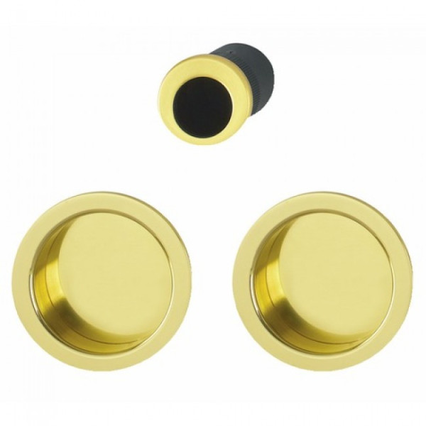 Poignée porte coulissante rosace ronde - set de tirage - 4920 HOPPE