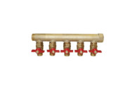 Collecteur 20x27 MF prè-équipé avec vannes 15x21 RIQUIER
