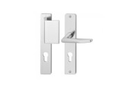 Poignées de porte palière sur plaques - aluminium - Zürich HOPPE