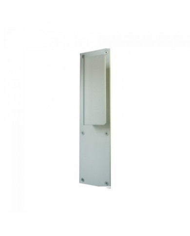 Poignées de porte palière sur plaques - aluminium anodisé DUVAL