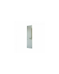 Poignées de porte palière sur plaques - aluminium anodisé DUVAL