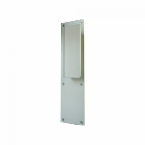 Poignées de porte palière sur plaques - aluminium anodisé DUVAL