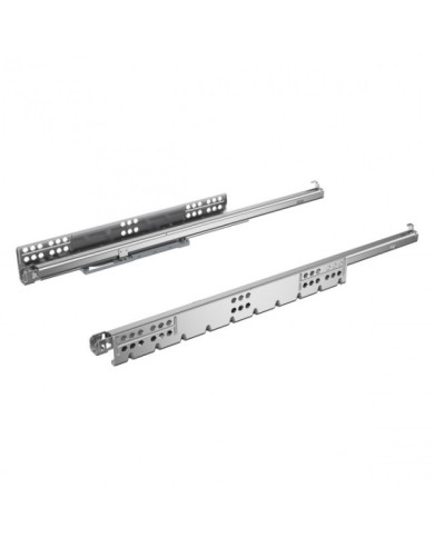 Coulisses à billes Quadro 25 2D Push to Open - charge 25 kg - sortie partielle HETTICH