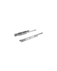 Coulisses à billes Quadro 25 2D Push to Open - charge 25 kg - sortie partielle HETTICH