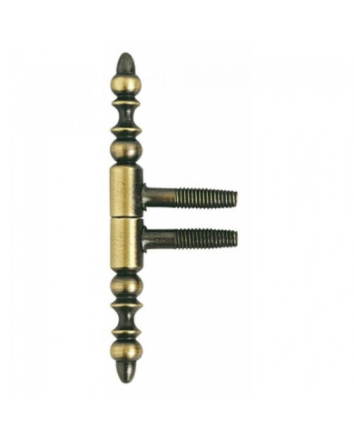 Fiche - portes bois - nœuds à vases - vieux bronze - 13 mm BROS