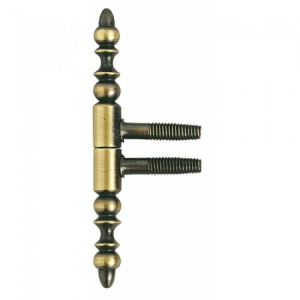 Fiche - portes bois - nœuds à vases - vieux bronze - 13 mm BROS