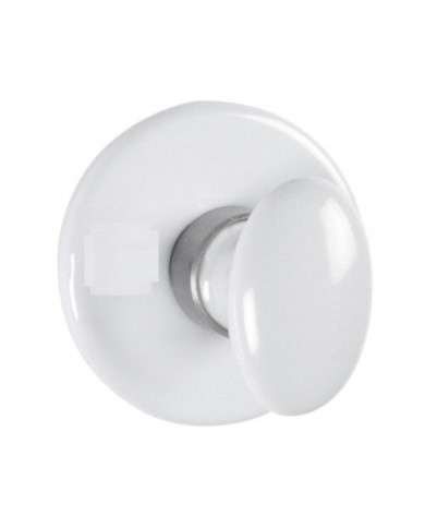 Rosace ronde - adhésive - en porcelaine de Limoges - Fusain MÉRIGOUS