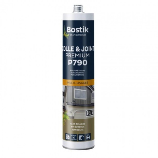 Mastic-colle polyuréthane - multi-usages - Premium P790 BOSTIK