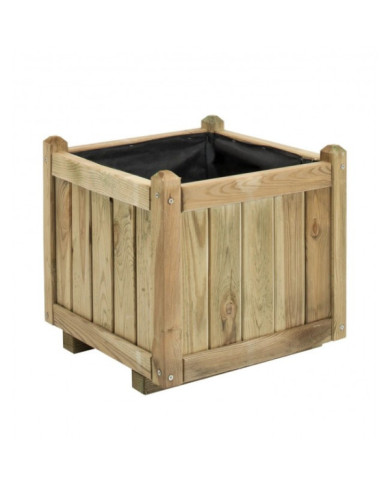Bac à fleurs en bois carré - 52 litres - Vendôme 50 CERLAND