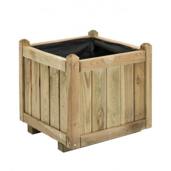 Bac à fleurs en bois carré - 52 litres - Vendôme 50 CERLAND