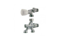 Corps de robinet thermostatique équerre monotube - 4 voies - R436TG GIACOMINI