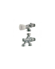 Corps de robinet thermostatique équerre monotube - 4 voies - R436TG GIACOMINI