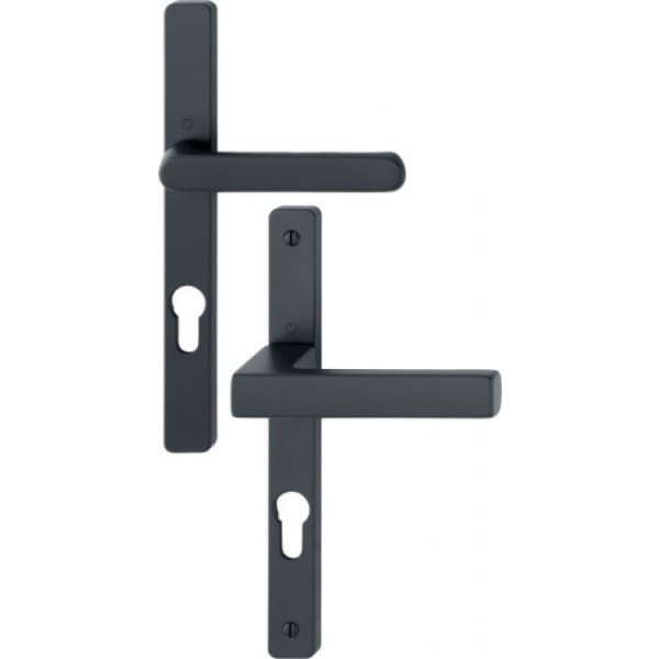 Poignées de porte sur plaques étroite - entraxe 195 mm - Ligne Toulon HOPPE