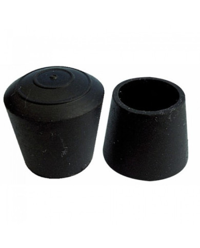 Embouts de pieds de chaise enveloppants en caoutchouc noir BRICOZOR