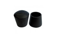 Embouts de pieds de chaise enveloppants en caoutchouc noir BRICOZOR