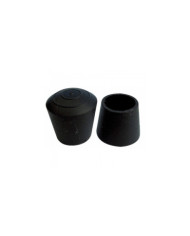 Embouts de pieds de chaise enveloppants en caoutchouc noir BRICOZOR