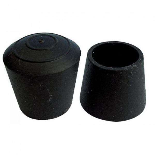 Embouts de pieds de chaise enveloppants en caoutchouc noir BRICOZOR