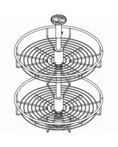 Tourniquet 360° pour meuble d'angle INOXA