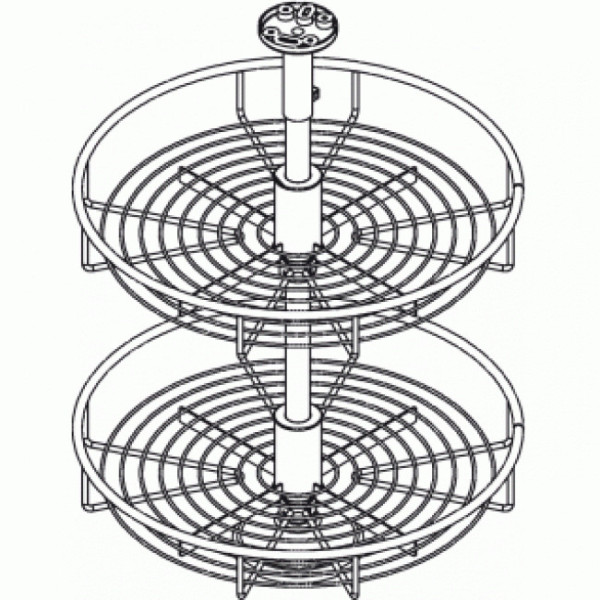 Tourniquet 360° pour meuble d'angle INOXA