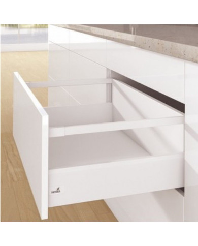 Kit tiroir tringles ArciTech - profil H 126 mm - dos H 250 mm HETTICH